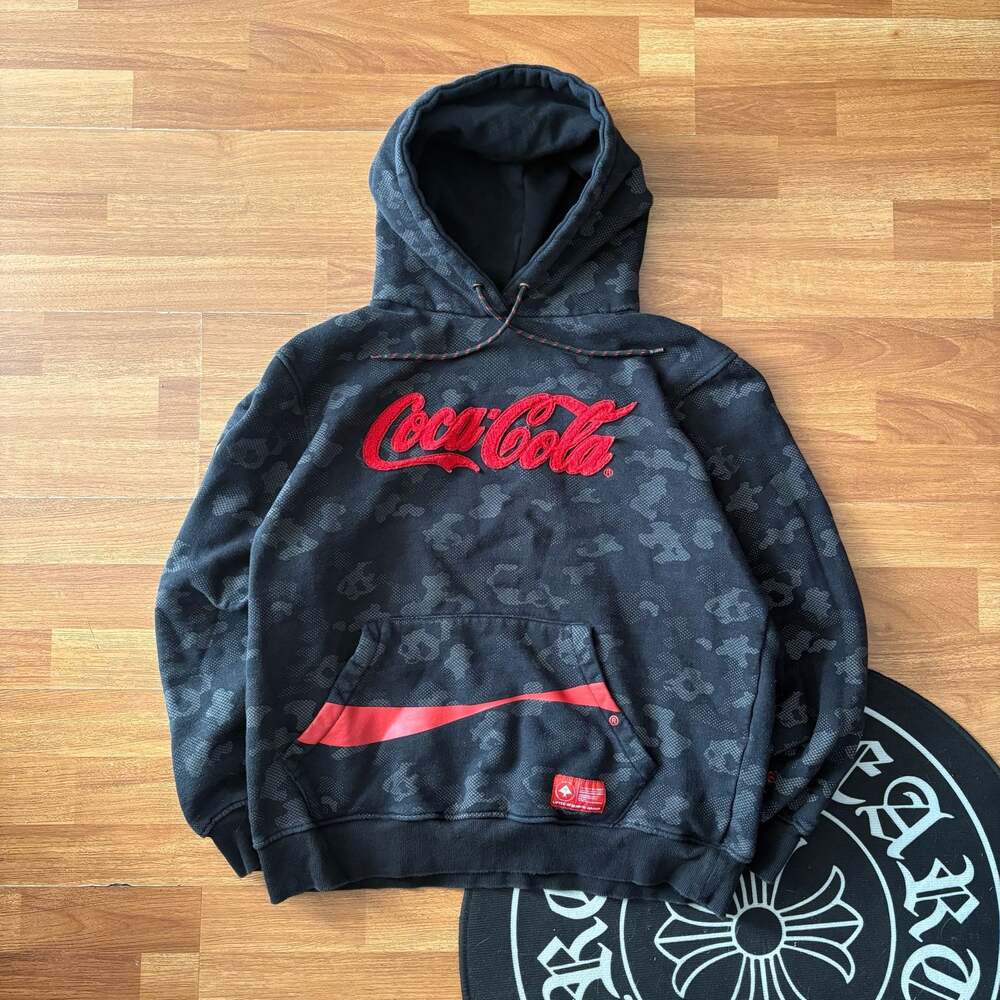 LRG Lifted Research Group x Coca-Cola Camo Pullover Hoodie with Patch